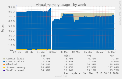 Virtual memory usage