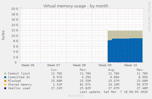 Virtual memory usage