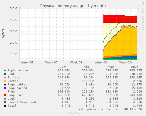 Physical memory usage